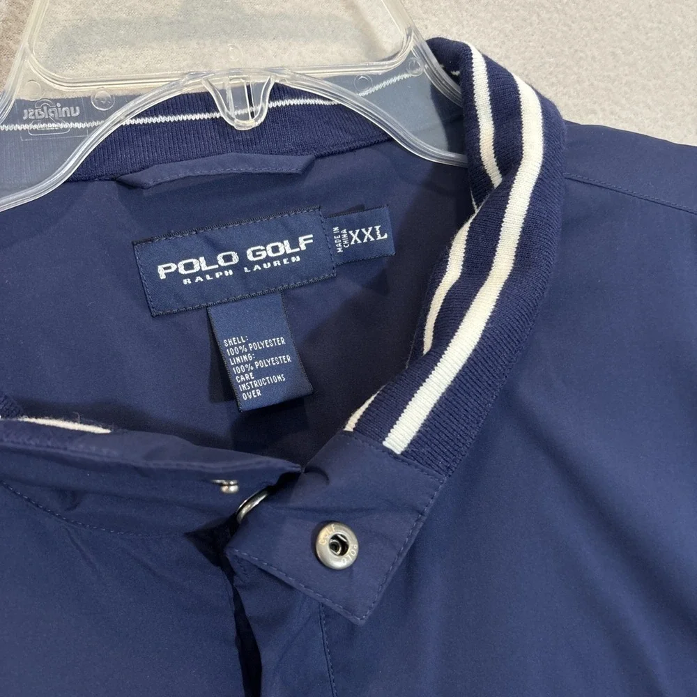 Polo Golf Ralph Lauren XL Windbreaker Jacket Short Sleeve‎ Mens 1/4 Zip EUC
